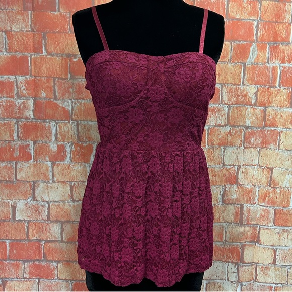 Rue 21 Lace Corset Style Top - Picture 1 of 9